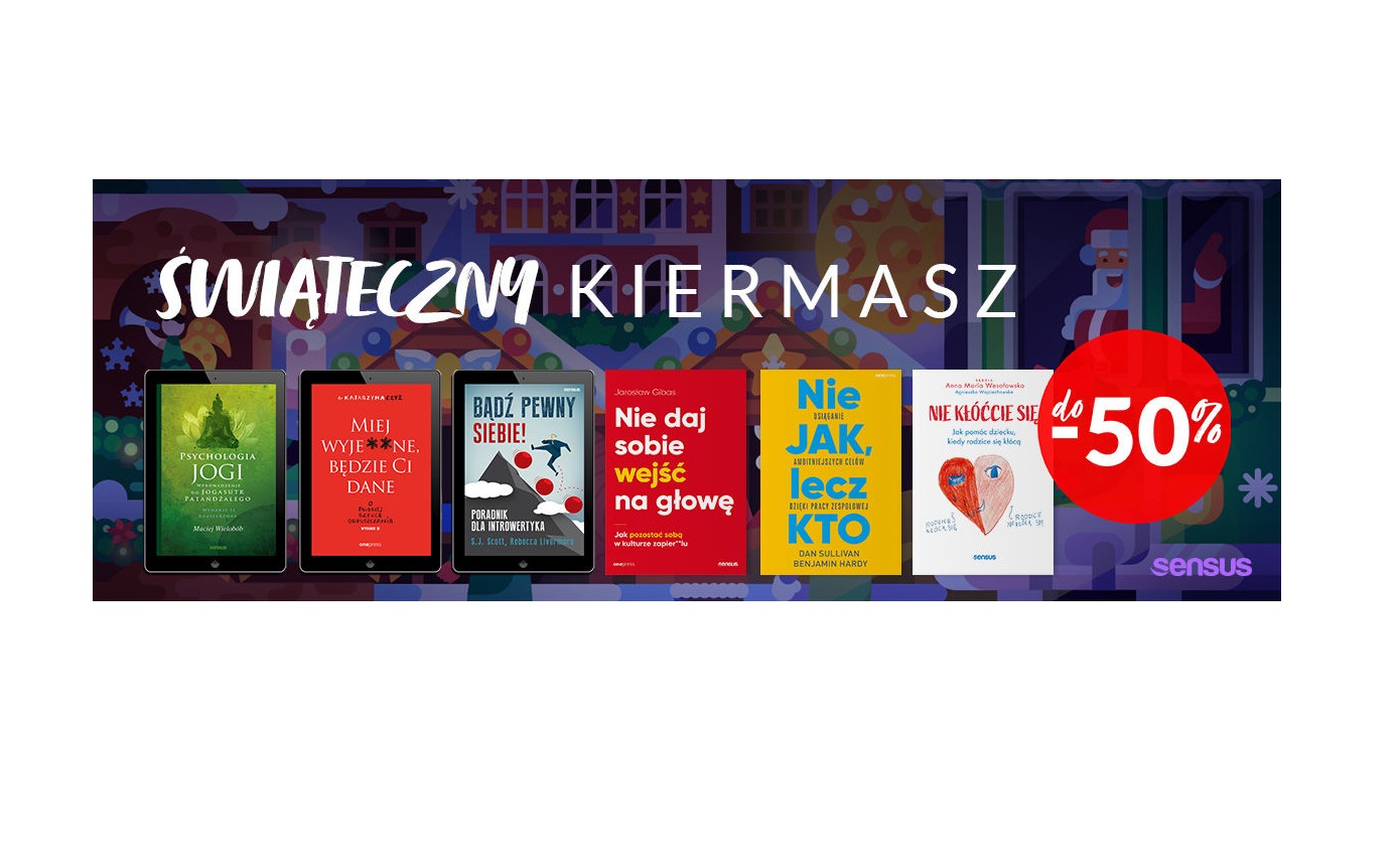 Sensus świąteczny kiermasz z rabatami do 50 Promocje książkowe